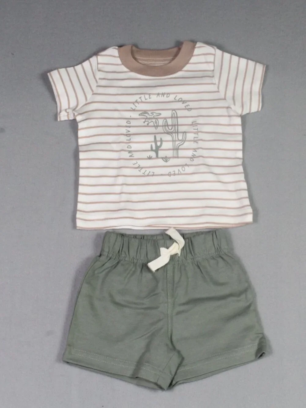 Carter's 3M Baby Boy 3-Set 6pc Bundle Cactus Polo Shark Print Shorts - Picture 3 of 9
